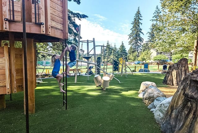 Vibrant playground in Lynwood for family-friendly events and children's parties.