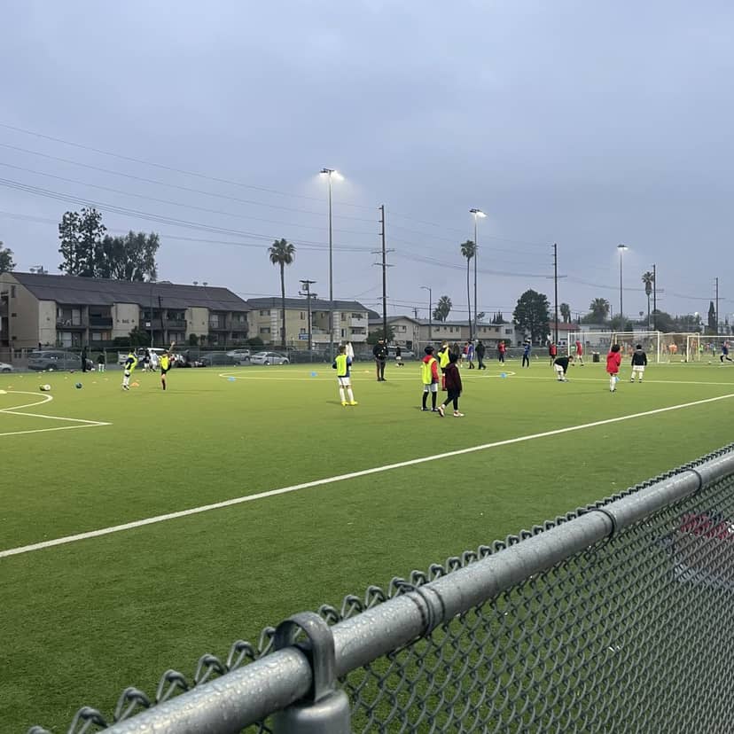 Athletic Field at Victory Vineland Recreation Center, well-lit soccer practice venue for events.
