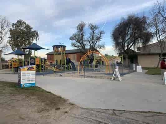 Colorful playground at Victory Vineland Recreation Center for family-friendly events.