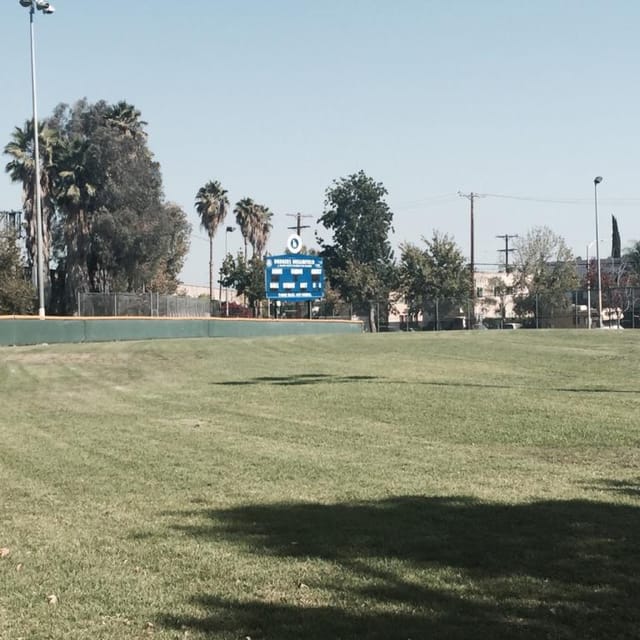 Spacious outdoor auditorium at Lemon Grove Recreation Center for events and sports.
