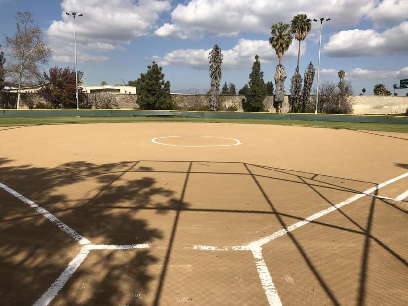 Softball field at Lemon Grove Recreation Center for team-building events and outings.