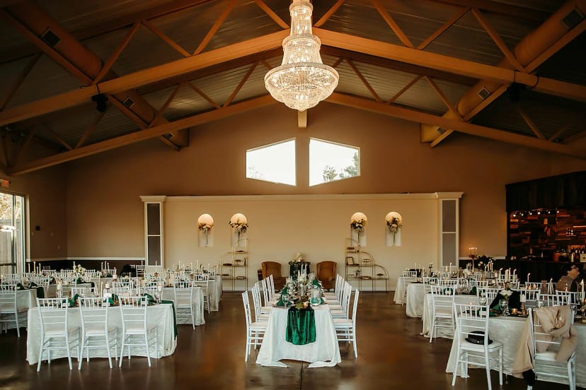 Bridal Suite in The Garden Room with elegant tables, ideal for weddings and events.