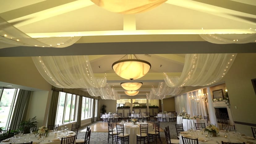 Elegant ballroom at Friendly Hills Country Club, perfect for weddings and corporate events.