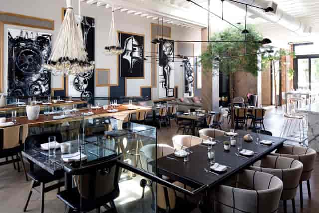 Private dining room at Norah with elegant furnishings, ideal for upscale events.