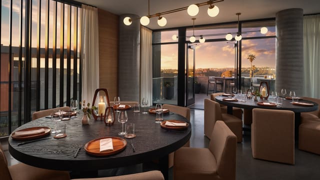 Elegant dining lounge in Caribe Restaurant, perfect for intimate gatherings and corporate events.
