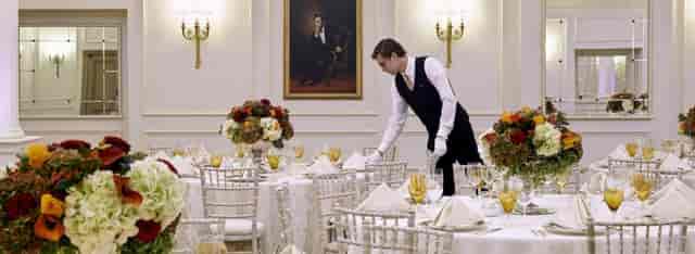 Abraham Lincoln at The Savoy, elegant banquet setting for weddings and galas.