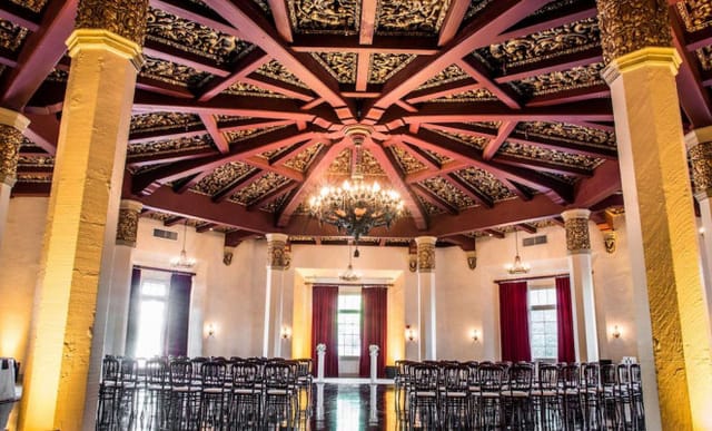 Elegant event space in The Don Room, featuring ornate architecture for upscale gatherings.