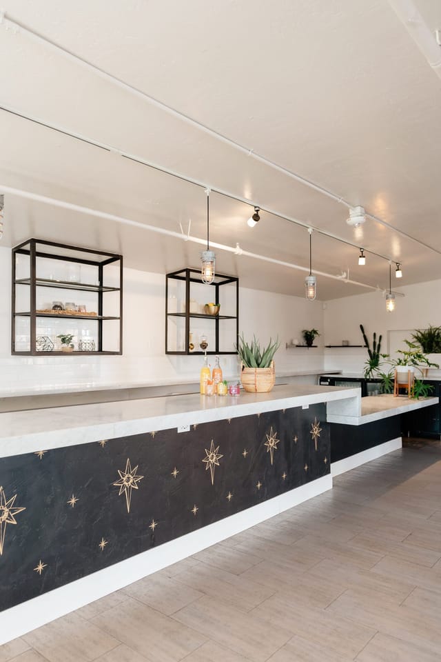Modern bar area in JULEP Venue, ideal for networking and social events.