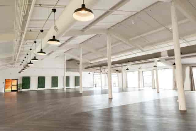 Spacious Main Hall at JULEP Venue, perfect for conferences and social gatherings.