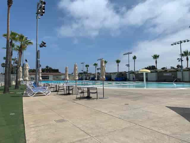 Aquatics Center pool at Coronado Community Center, ideal for summer events and networking.