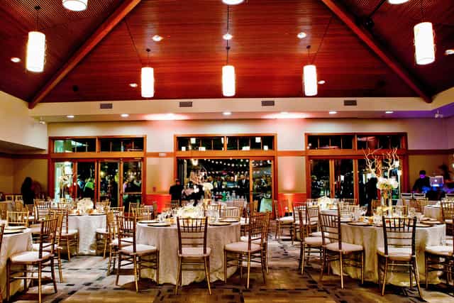 Nautilus Banquet Room with elegant tables, ideal for upscale events and gatherings.