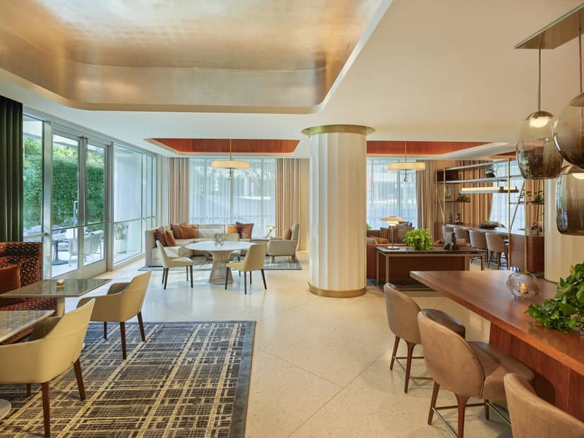 Modern meeting space at Fairmont Century Plaza, ideal for networking events and gatherings.