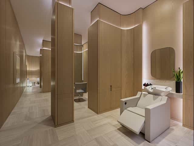 Modern salon at Fairmont Century Plaza, ideal for event pampering and relaxation.