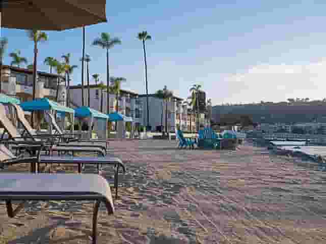 Private beach