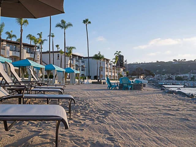 Private beach