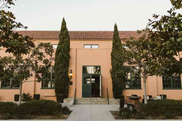 Outdoor patio in Building 177, inviting venue for corporate meetings and social events.