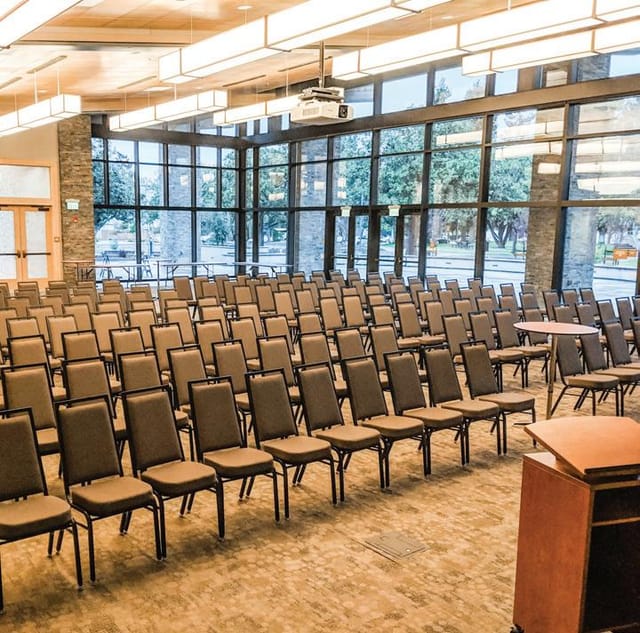 Dance Room at Mountain View Community Center with natural light, ideal for conferences and events.