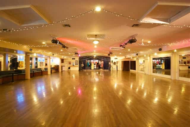 Spacious South Bay Dance Center venue with polished floors, ideal for events and receptions.