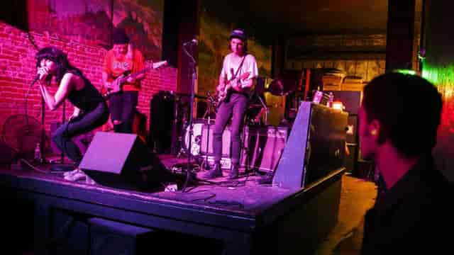 Vibrant live music performance at The Smell, perfect for networking events and gatherings.