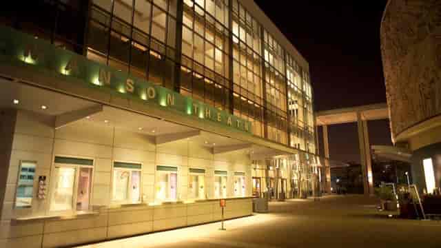 Ahmanson Theatre exterior, modern venue for corporate events and creative gatherings.