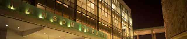 Ahmanson Theatre: modern glass facade, ideal for events and performances.
