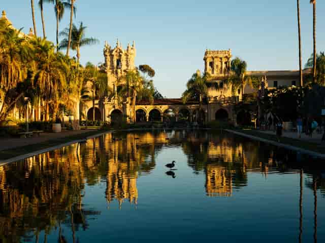 Casa del Prado in Balboa Park, stunning architecture, ideal for outdoor events and gatherings.
