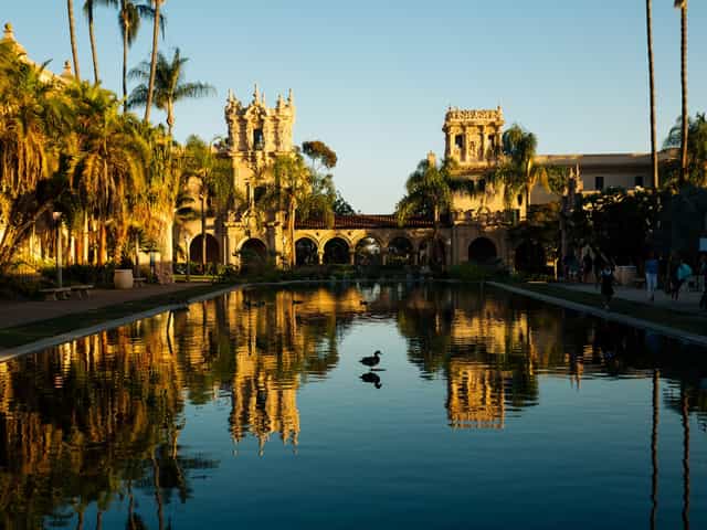 Casa del Prado in Balboa Park, stunning architecture, ideal for outdoor events and gatherings.