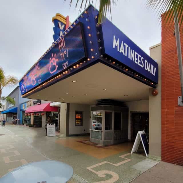Naval Base San Diego Lowry Theater marquee, ideal for events and film festivals.