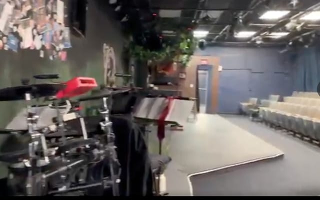 Versatile On Stage Playhouse venue with stage and seating for live performances and events.