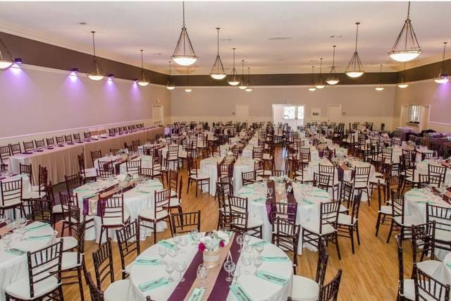 Elegant event space at San Diego County Swiss Club, perfect for weddings and banquets.