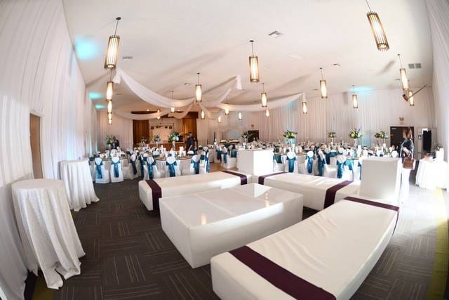 Elegant event space at San Diego County Swiss Club, perfect for weddings and corporate events.