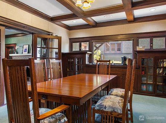 Marengo Avenue Meeting Center in Pasadena, elegant room with large table for meetings.