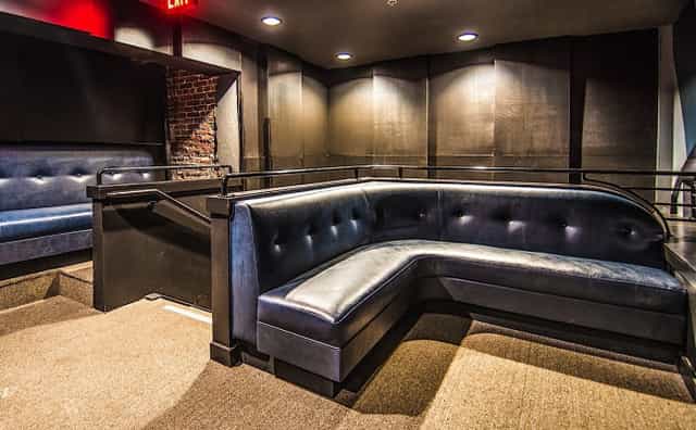 "Intimate lounge at Teragram Ballroom, perfect for networking events and meetings."