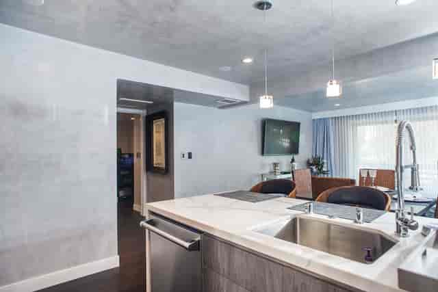 Modern meeting space at Point Loma Tennis Club, ideal for events and gatherings.