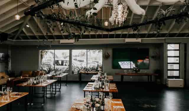 Royal Room at The Point: elegant event space with natural light for meetings and gatherings.