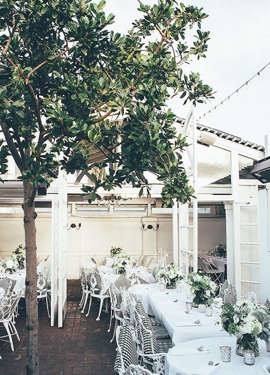 Elegant Chic Bar event space in Old Venice, perfect for weddings and corporate gatherings.