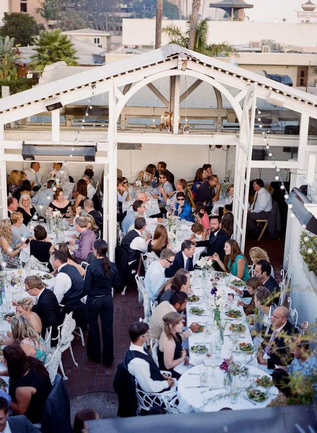 Elegant dining setup in Old Venice Restaurant for networking events and celebrations.