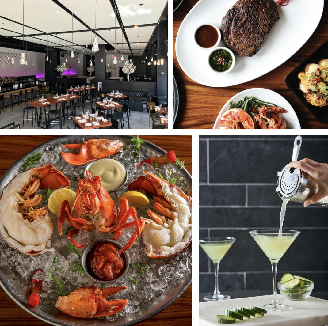 Elegant seafood dining at STK Steakhouse San Diego, perfect for corporate events and celebrations.