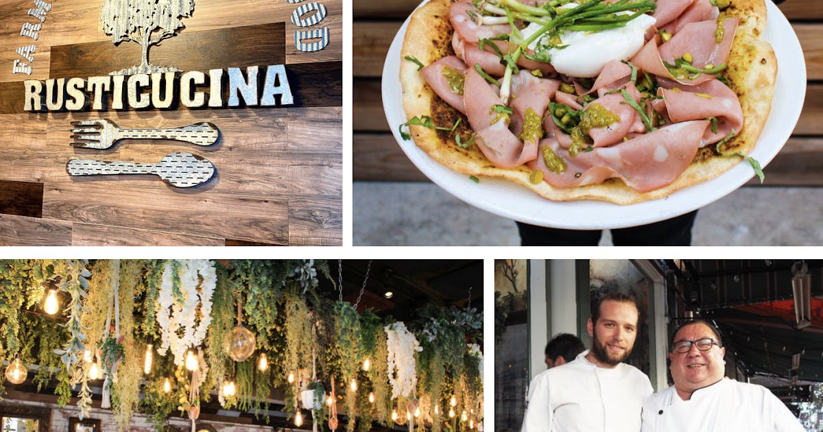 Vibrant dish in Rusticucina's lush patio, perfect for culinary events and gatherings.