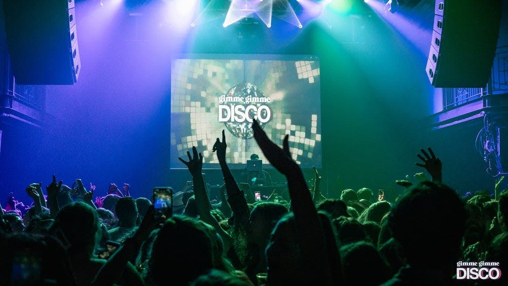 Teragram Ballroom disco party with vibrant crowd and dynamic lighting for immersive events.