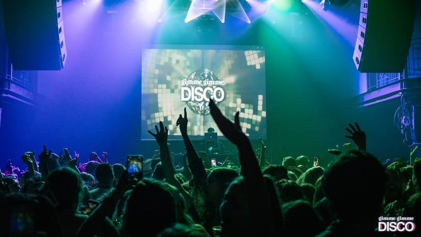 Teragram Ballroom disco party with vibrant crowd and dynamic lighting for immersive events.