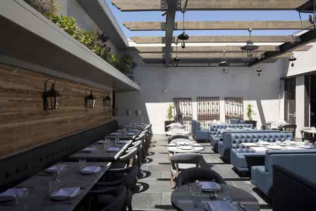 Stylish outdoor venue at Lavender Lounge, perfect for events and gatherings.