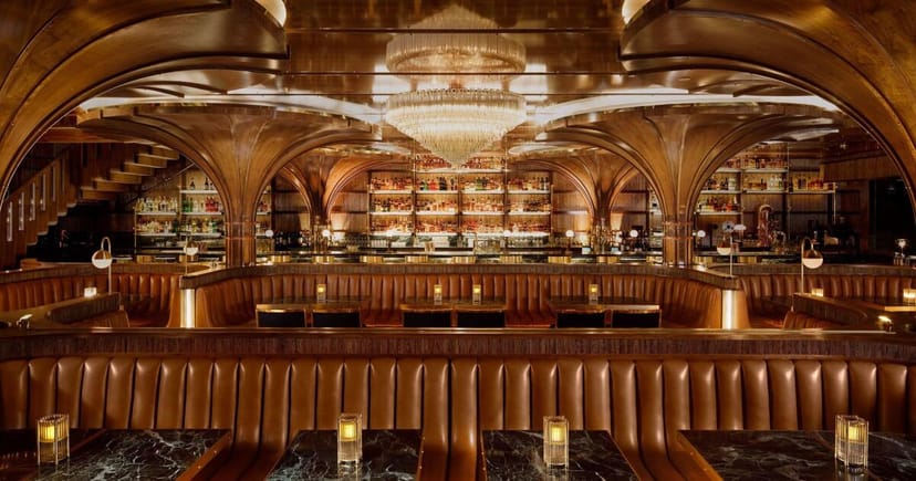 Rooftop patio at Born and Raised, featuring a chandelier for upscale events and gatherings.