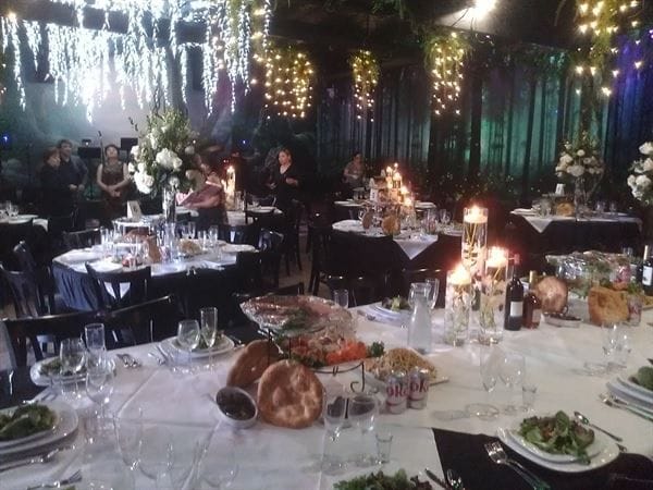 Elegant banquet hall with floral arrangements for sophisticated events.