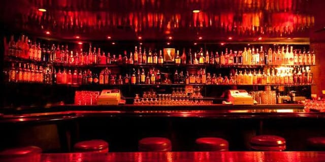 Vibrant bar at The Room Santa Monica, perfect for cocktail receptions and networking events.