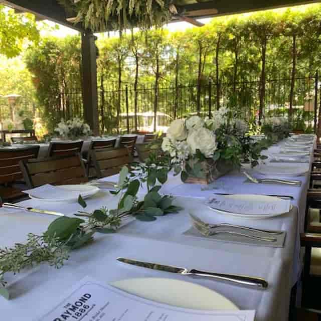 Elegant dining setup in Cactus Garden, perfect for weddings and corporate events.