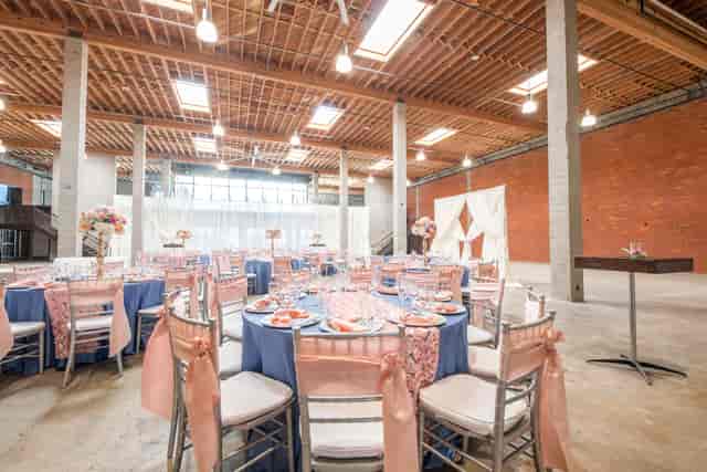 Elegant event space in Suite 100, The Exchange Bellflower, perfect for weddings and upscale gatherings.