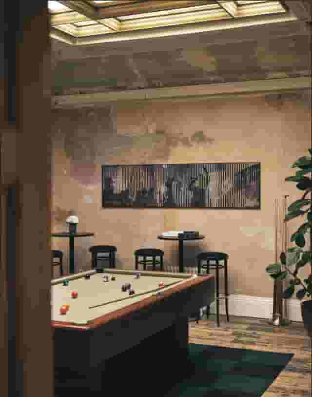 Billiards room and terrace