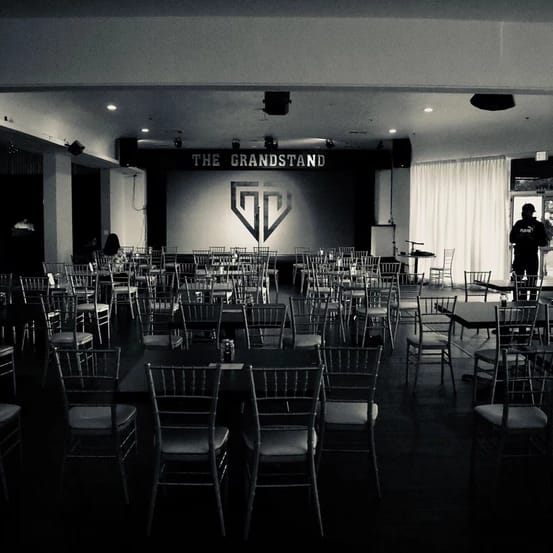 Versatile Banquet Hall in The Grandstand, perfect for events and gatherings.