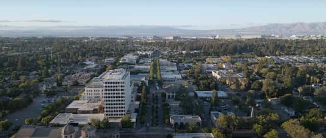 Vibrant urban landscape for outdoor gatherings at Mountain View Social Events.